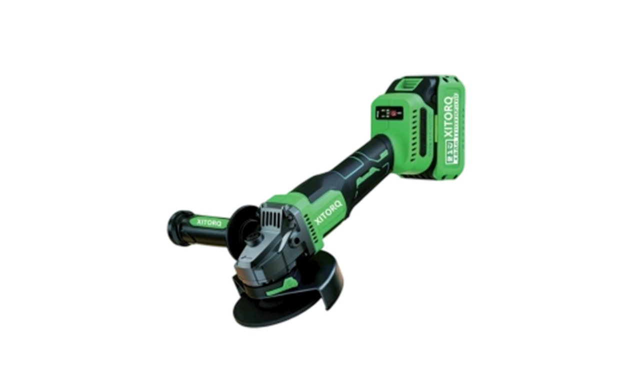 XJ.918 21V lítium-iónová vysokomagnetická bezuhlíková uhlová brúska (Heavy-Duty) – kotúč 125 mm, hĺbka rezu 30 mm
