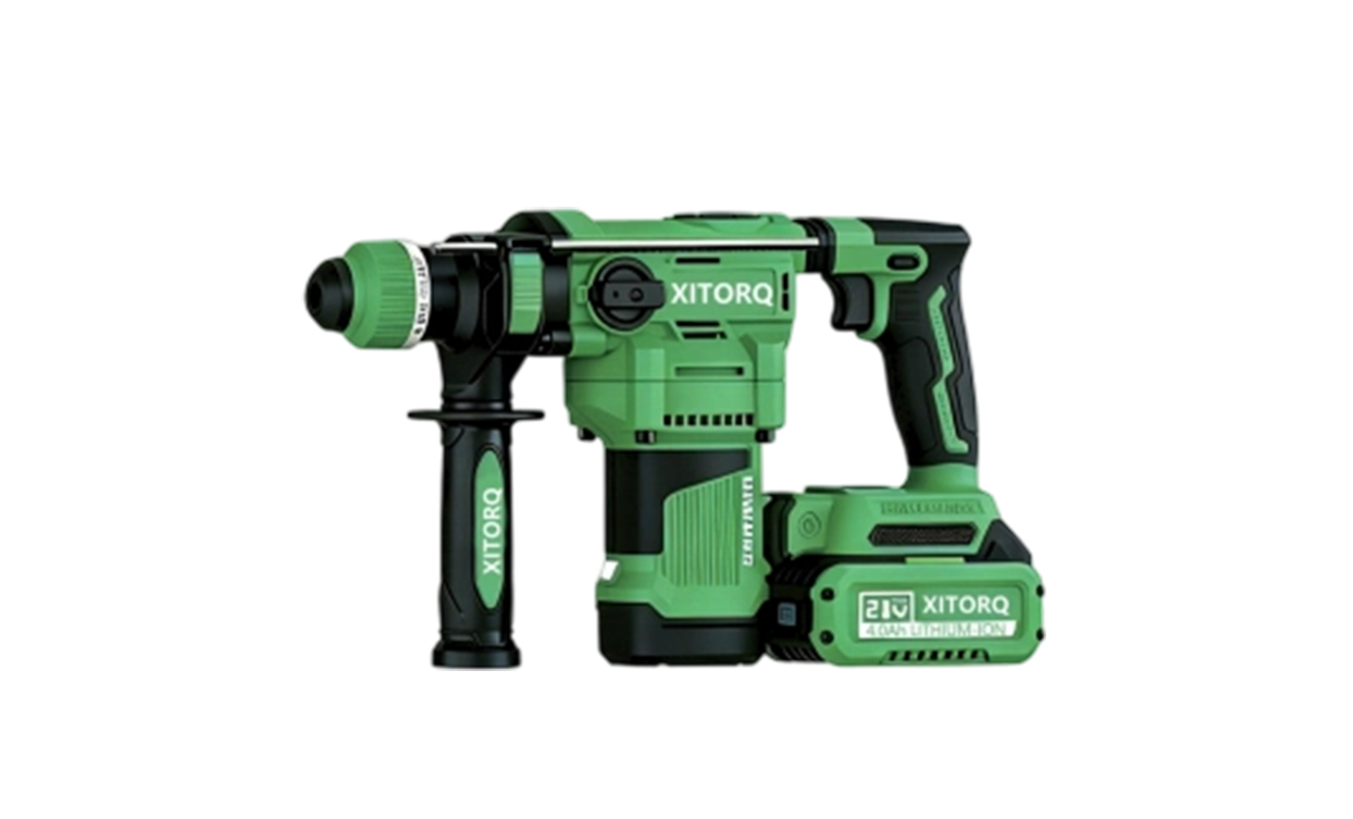 XJ.728 21 V lítium-iónové vysokomagnetické bezkefové rotačné kladivo (Heavy-Duty) – 2,8 J energia nárazu na tvrdé materiály